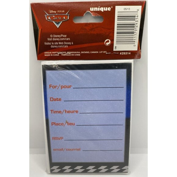 Disney Cars Lightning McQueen Birthday Party Decor Invitations Napkins Loot Bags - Picture 12 of 12